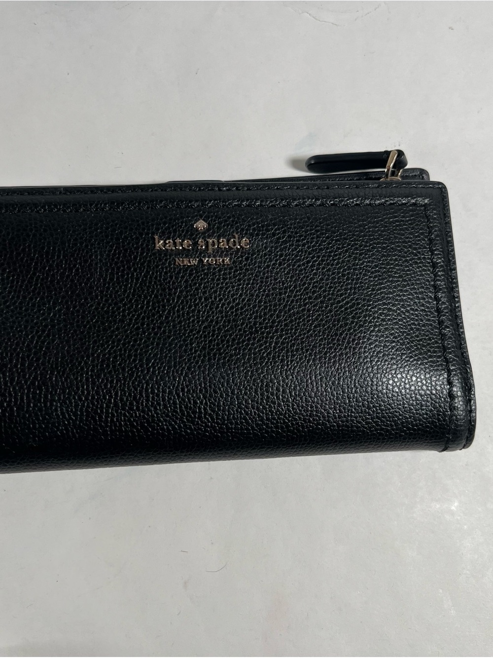 kate‎ spade Black Leather Zip Wallet